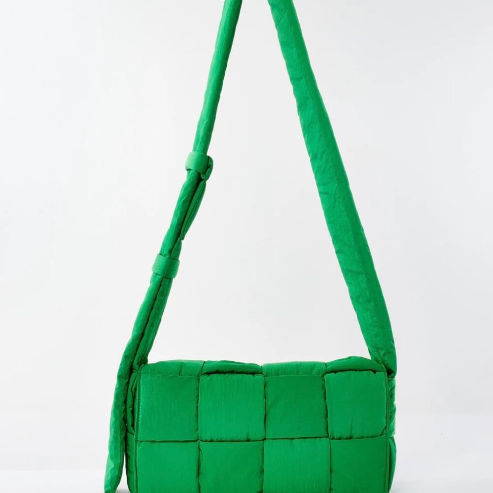 Bottega Veneta Green Padded Tech Cassette Bag